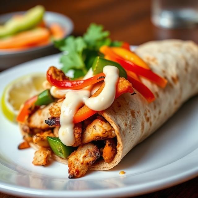 Spicy Fajita Burrito